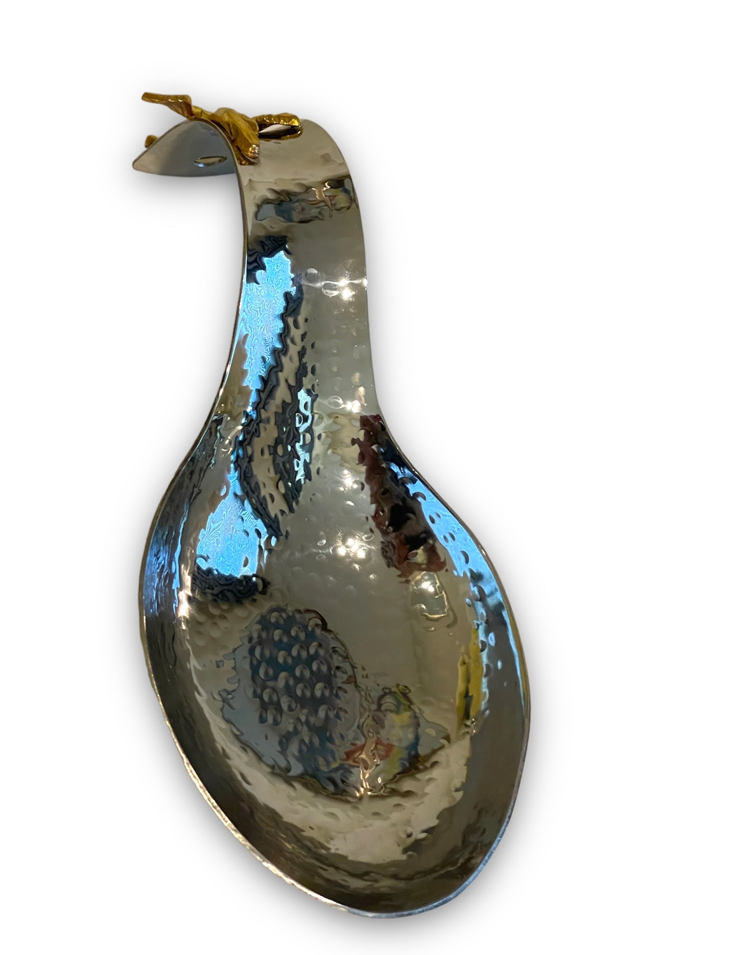 Gold Vine Silver Spoon Rest
