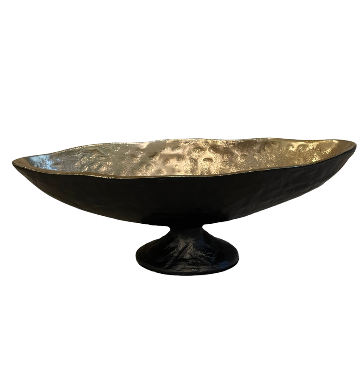 Black & Gold Pedestal Bowl